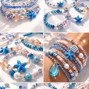 The Mermaid Coast Series coastal artist  collection 32p ocean stack bundle